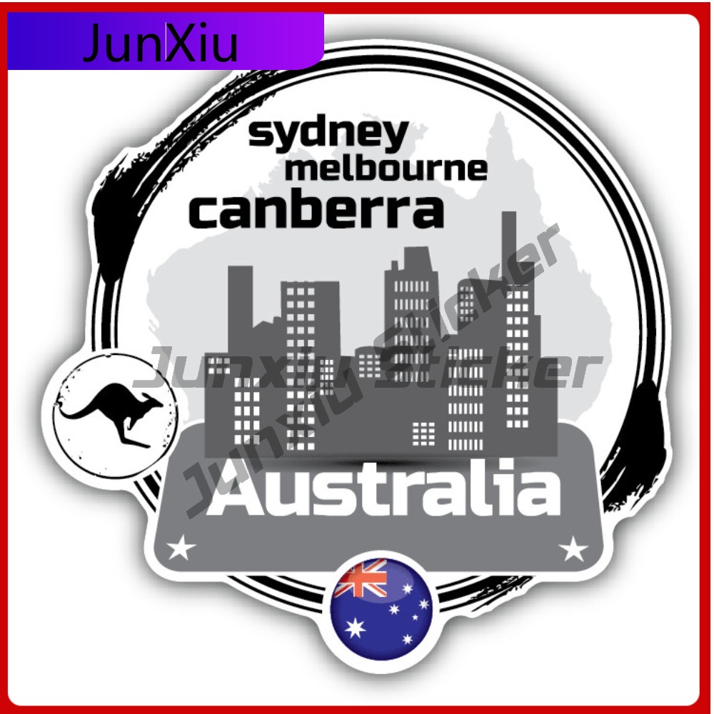Car Accessories Australia - Australië Vlag Grunge Stempel Auto Decal