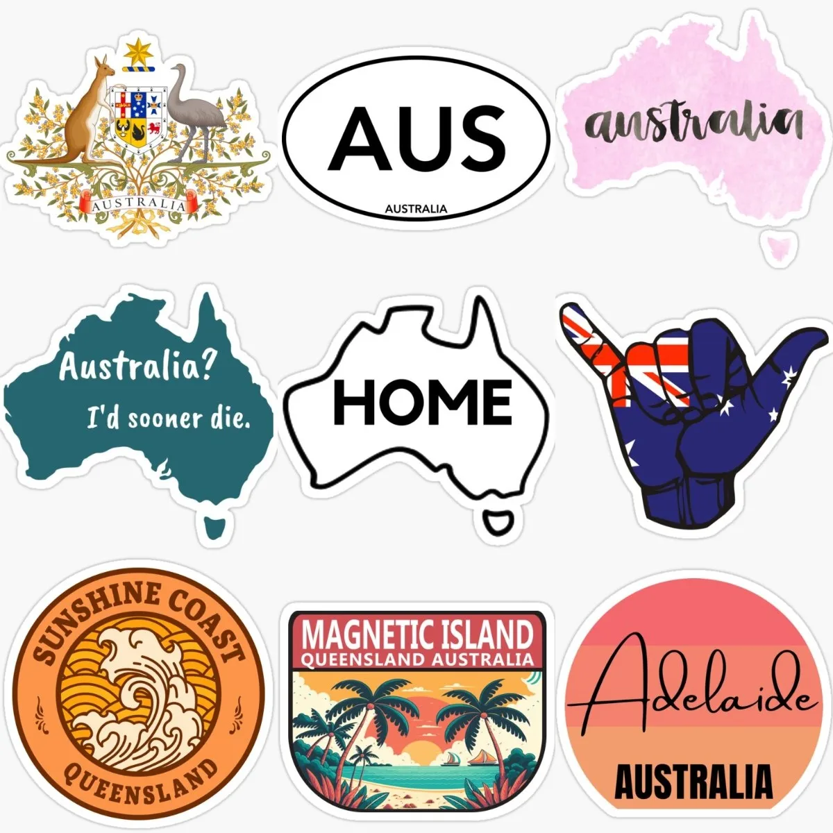 Car Accessories Australia - Creatieve AUS Australië Vlag Kaart Nationaal