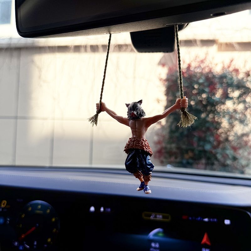 Car Accessories Hanging From Mirror - Demon Slayer Anime Auto-interieurdecoratie Ornamenten Achteruitkijkspiegel