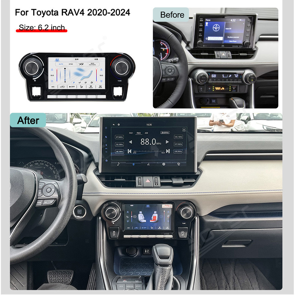 Car Accessories Papar - Touch & Knop Dual Control AC