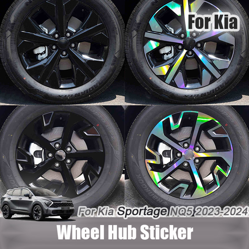 Car Accessories Quotes - Lidescente Auto Wielnaaf Stickers Zelfklevende Holografische