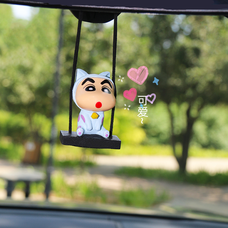 Car Accessories Hanging From Mirror - Kawaii Shin Chan autohanger schattig achteruitkijkspiegel
