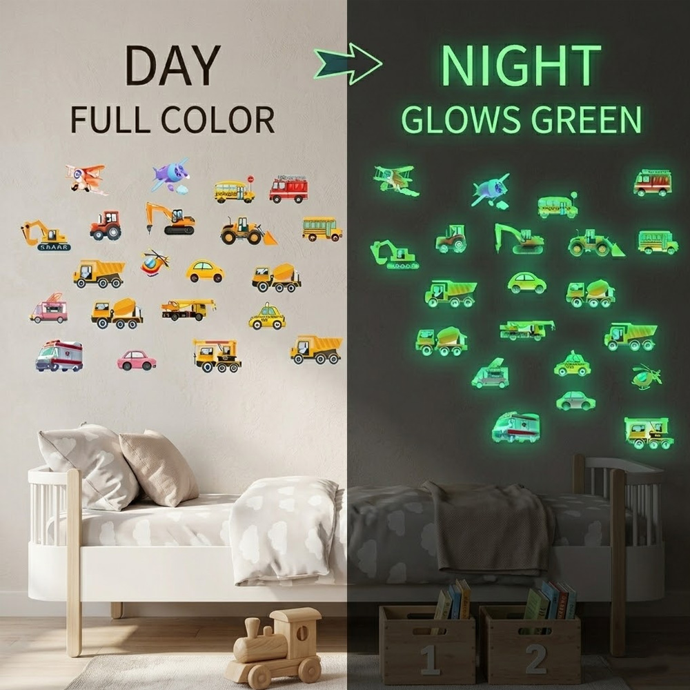 Car Accessories Quotes - Lichtgevende auto wandsticker 21-delige set dag