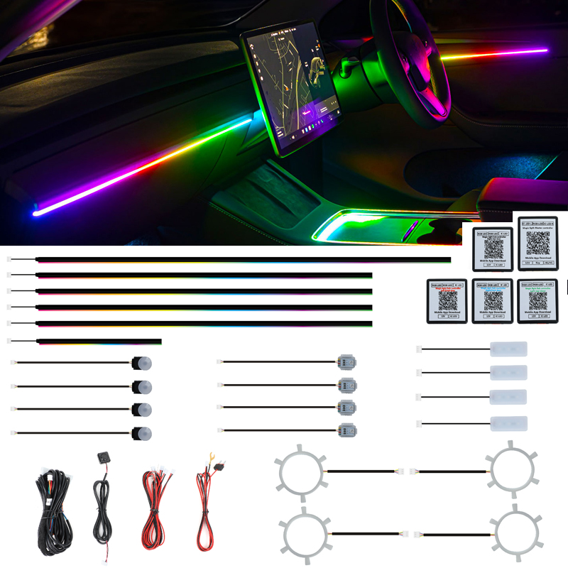 Led Interior Ambient Light - Fabrieksgemaakte, eenvoudig te installeren Symphony universele