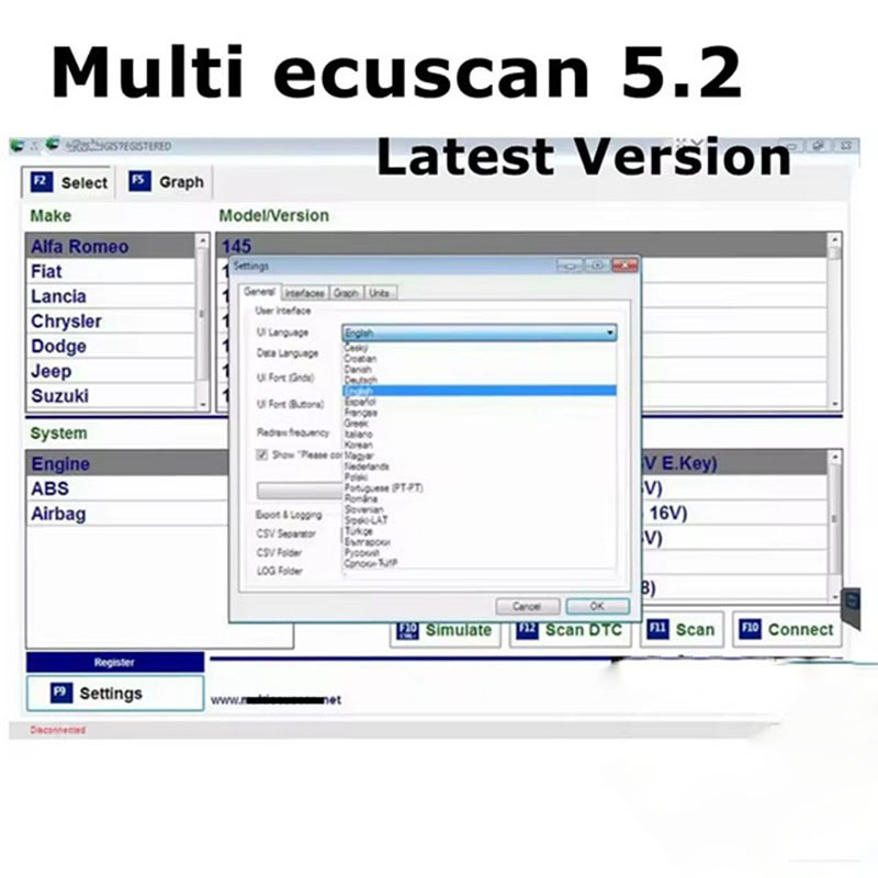 Nieuwste Multiecuscan V5.2 Ger - Obd2 Scanner recensie en prijs
