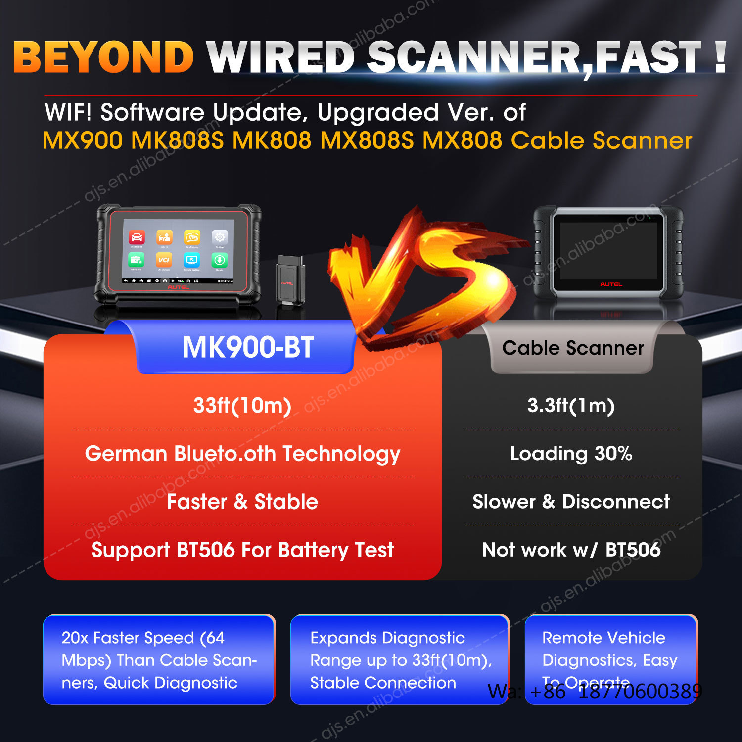 Autel MaxiCOM MK900 BT Auto Di - Obd2 Scanner recensie en prijs