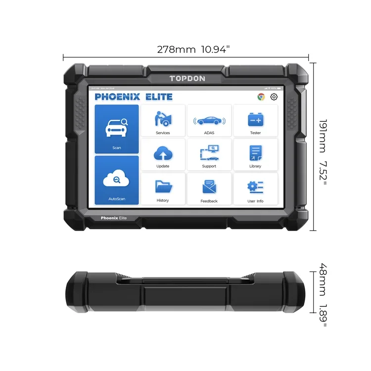 TOPDON PHOENIX ELITE Auto Ecu  - Obd2 Scanner recensie en prijs