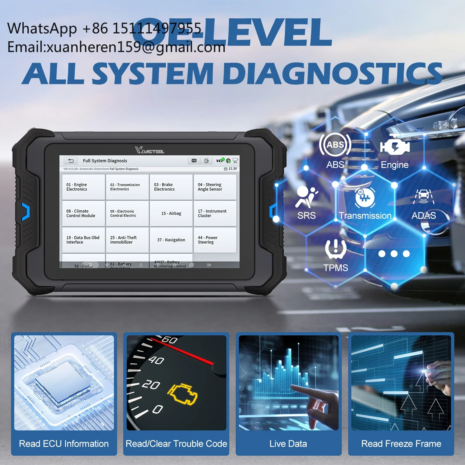 VDIAGTOOL VD80BT 2025 Nieuwe B - Obd2 Scanner recensie en prijs