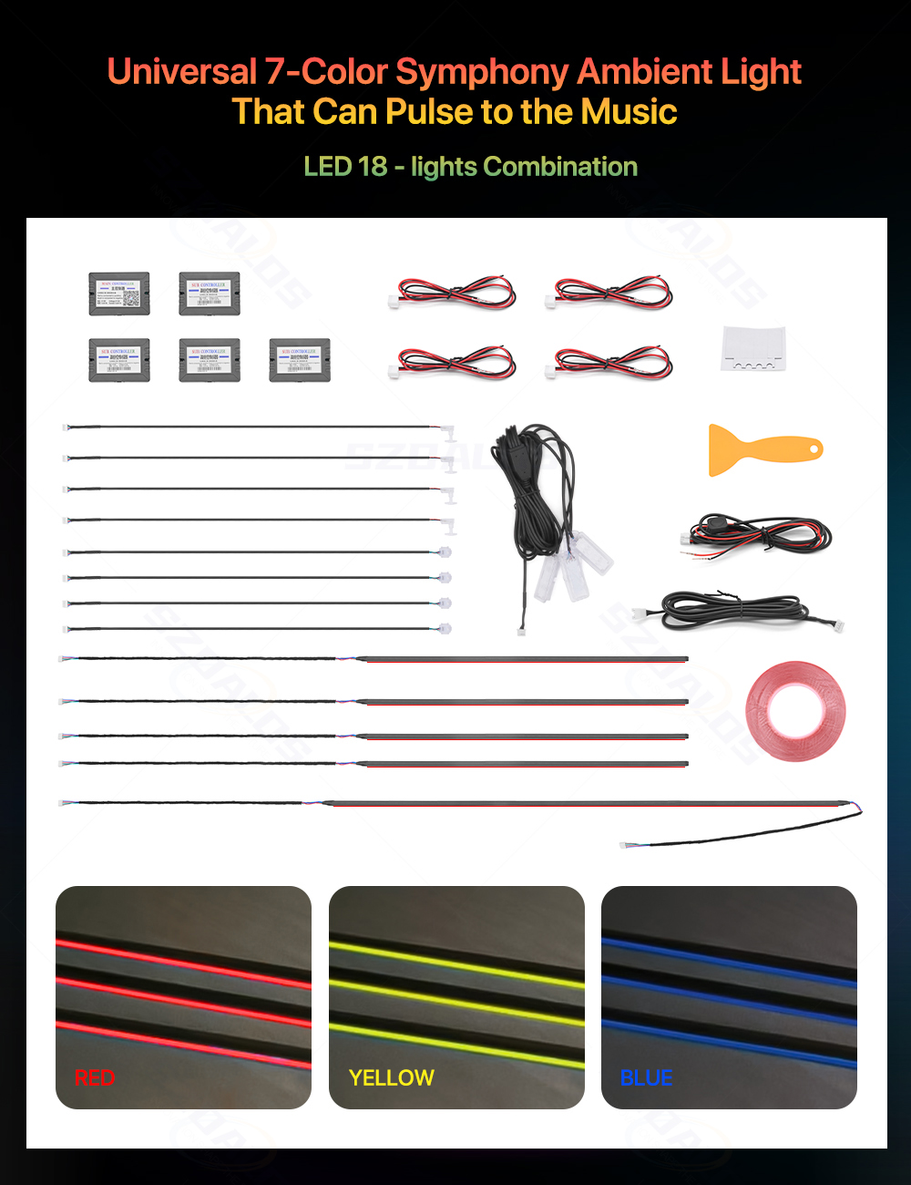 Hotselling auto-ambianceverlic - Led Interior Ambient Light recensie en prijs