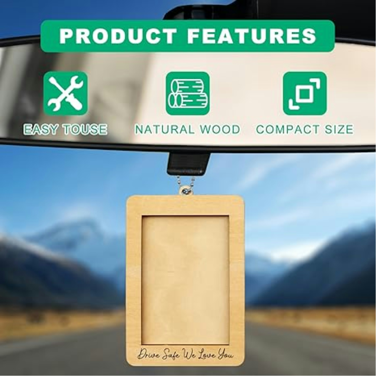 Auto decor hangende fotolijst, - Car Accessories Hanging From Mirror recensie en prijs