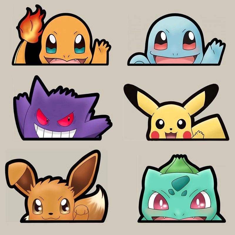 Pokémon auto raamsticker, Poké - Car Accessories Gifts recensie en prijs