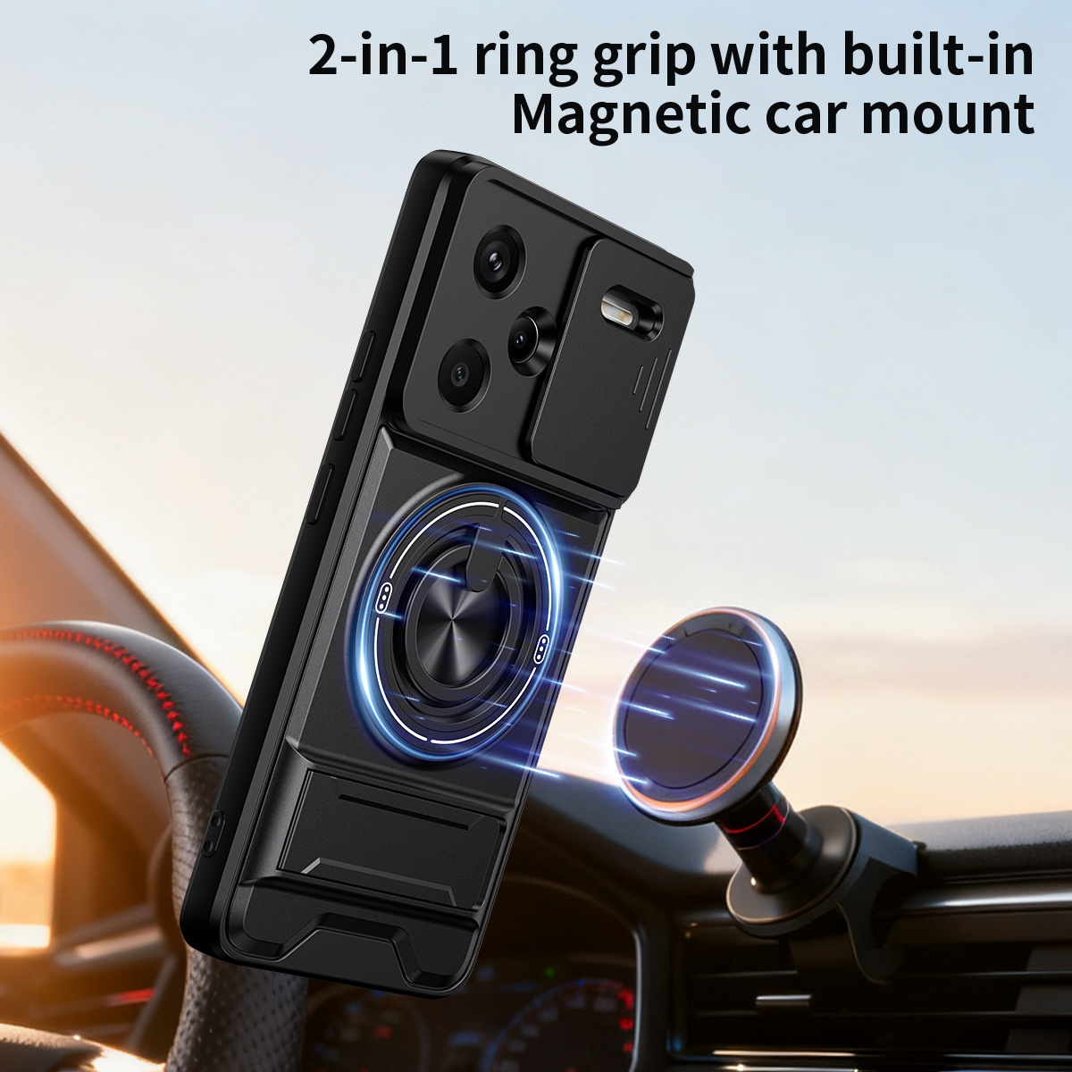 Lens Slide Camera Telefoon Cas - Car Accessories Phone Holder recensie en prijs